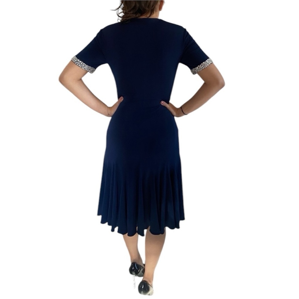 Jovani Cocktail Dress Navy - Picture 2 of 4